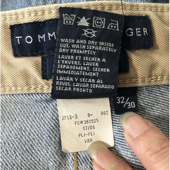 Tommy Hilfiger Mens PLI-PLI Van Relaxed Straight Jean Light Wash Y2K  VTG 32x30 - Picture 11 of 11